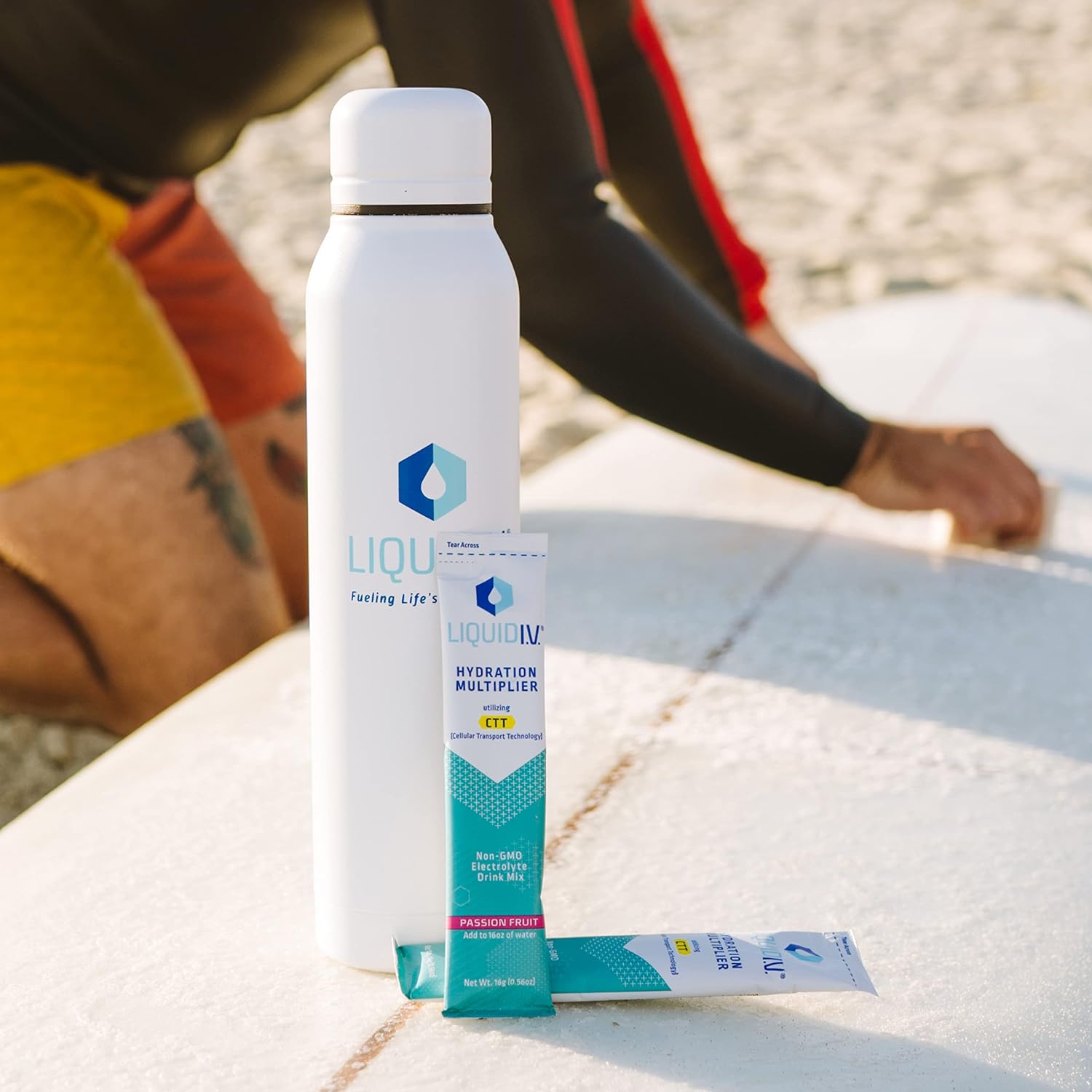 Liquid I.V. Hydration Multiplier - Passion Fruit - Hydration Powder Packets | Electrolyte Drink Mix | Easy Open Single-Serving Stick | Non-GMO | 16 Sticks - Image 6